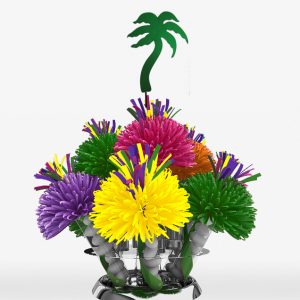 Hawaiian Luau Tropical Palm Tree Centerpiece